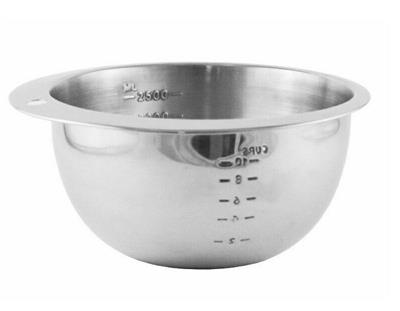 CIOTOLA MIXING BOWL GRADUATA IN ACCIAIO 2,5LT