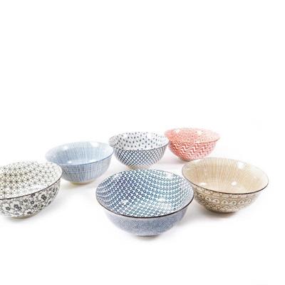 CIOTOLA DA PORTATA CERAMICA KYOTO D. 20 X H9 CM DECORI ASS