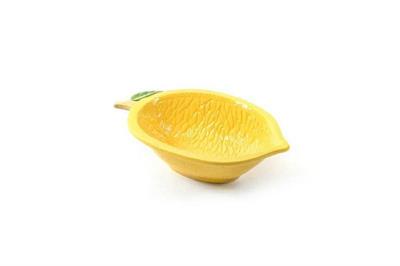 CIOTOLA LIMONE IN CERAMICA 17X11XH5CM
