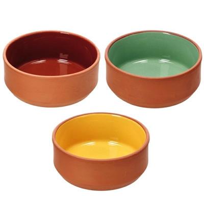 CIOTOLA TERRACOTTA D. 16 X H7 CM 3 COLORI ASS