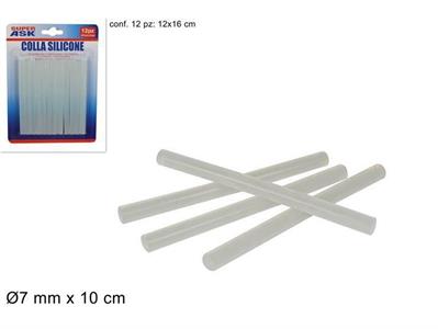 COLLA SILICONE PER PISTOLA 10CM CONF. 12PZ