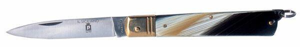 COLTELLO SFILATO INOX FINTO CORNO 15CM