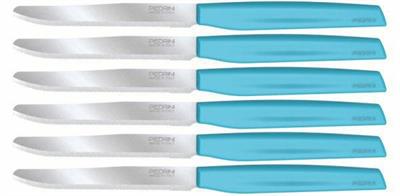 COLTELLI DA TAVOLA CONF. 6PZ COLORE AZZURRO MADE IN ITALY