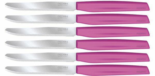 COLTELLI DA TAVOLA CONF. 6PZ COLORE VIOLA MADE IN ITALY
