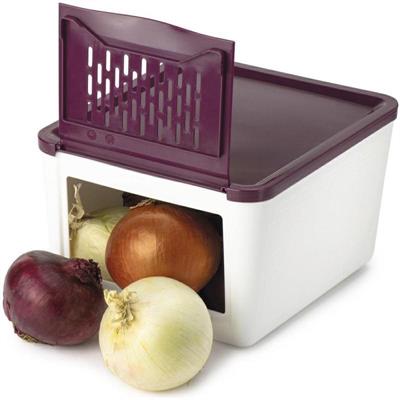 CONTENITORE PORTACIPOLLE 2 KG BIANCO/VIOLA