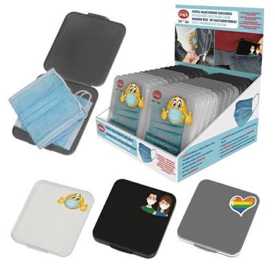 CONTENITORE PORTAMASCHERINE QUADRATO DECORI ASS