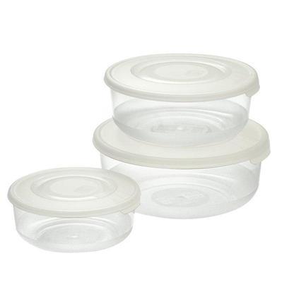 CONTENITORE FRIGO BOX ROTONDO SET 3PZ 1,7/1/0,5LT BIANCO