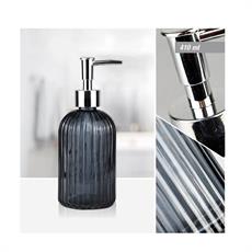 DISPENSER SAPONE VETRO 410 ML COLORE GRIGIO