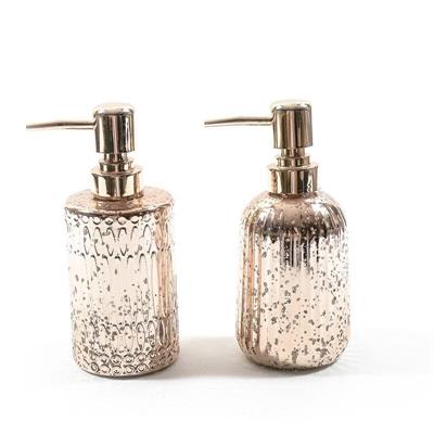 DISPENSER IN VETRO SAPONE 270 ML 7XH17 CM DECORI ASS