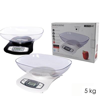 BILANCIA DA CUCINA ELETTRONICA 5 KG 2 COLORI ASS.