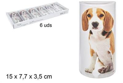 EVAPORATORE CERAMICA SEMICIRCOLARE 15CM DECORO CANE