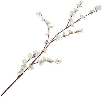 FIORE DI PESCO GRANDE COLORE BIANCO 120CM