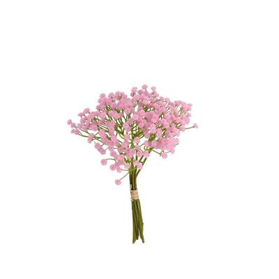 FIORE BOUQUET GYPSOPHILA 7 FIORI 33 CM COLORE ROSA