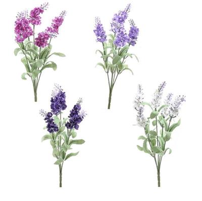 FIORE MAZZETTO DI LAVANDA 34 CM COLORI ASS