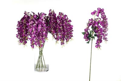 FIORE ORCHIDEA A RAMO 110CM COLORE VIOLA