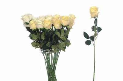 FIORE BOCCIOLA ROSA CREMA E CREMA CHIARO 66CM