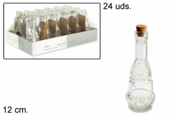 BOTTIGLIA MINI IN VETRO 12CM