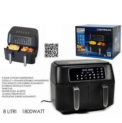 FRIGGITRICE AD ARIA 2-ZONE 8 LT 1800 W