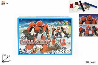 GIOCO COSTRUZIONI ROBOT 2IN1 96PZ