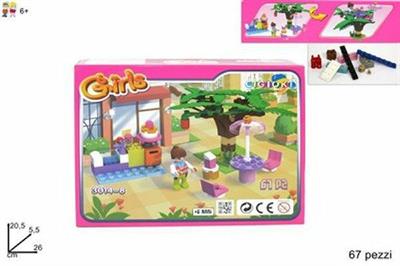 GIOCO COSTRUZIONI BAR CON TAVOLINO GIRLS 67PZ