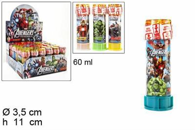GIOCO BOLLE DI SAPONE 60ML AVENGERS (ESP. 36PZ)
