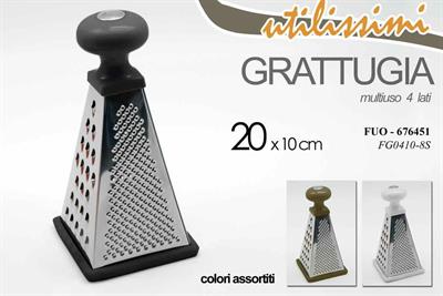 GRATTUGIA MULTIUSO 4LATI 20CM COLORI ASS.