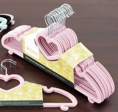 GRUCCIA VELLUTATA DONNA 45X24CM SET 12PZ COLORI ASS.