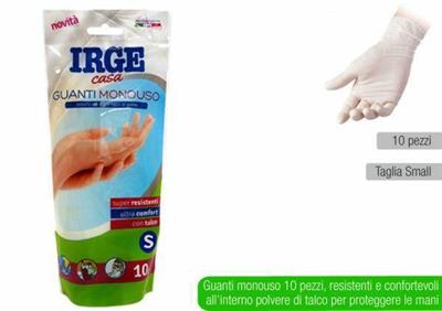 GUANTI MONOUSO SMALL 10PZ IRGE