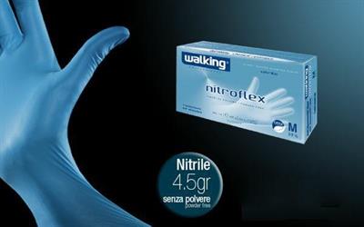 GUANTO NITROFLEX BLU CONF.100PZ MIS.M  * ART. 012382