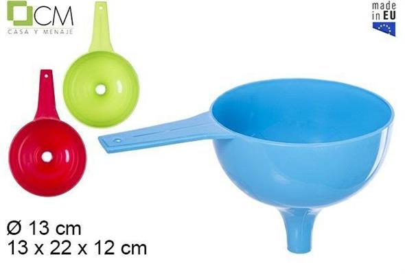 IMBUTO IN PLASTICA 13 CM COLORI ASS.
