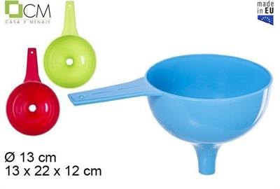 IMBUTO IN PLASTICA 13 CM COLORI ASS.