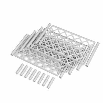KIT SPALLIERA RETTANGOLARE COLORE BIANCO 4GRIGLIE E 8GIUNTI
