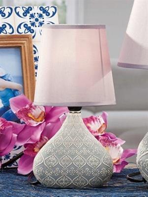 LAMPADA CERAMICA AVELLA 4COLORI ASS. 13X8XH26CM