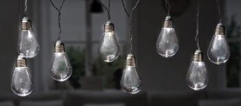 LAMPADINA LED A CATENA CON PILA 8 PZ