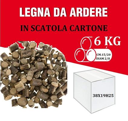 LEGNA DA ARDERE TRONCHETTI CM15/20 6 KG.