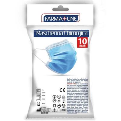 MASCHERINA MONOUSO FARMALINE CONF. 10 PZ