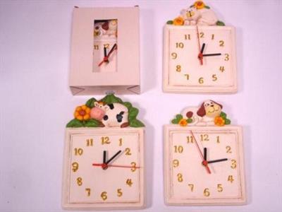 OROLOGIO CREMA GRANDE C/ANIMALE 27,5X18,5