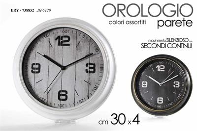 OROLOGIO PARETE 30X30X4,4CM ASS.