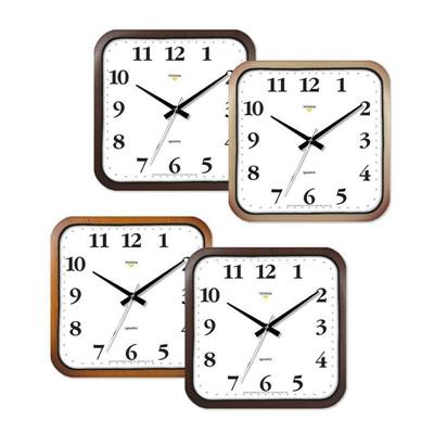 OROLOGIO QUADRO 26X26CM EFFETTO LEGNO QUADRO BIANCO