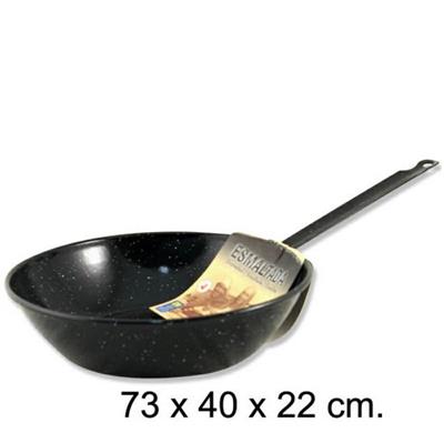 PENTOLA HONDA SMALTATA 1 MANICO 40 CM