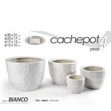 CASPO CERAMICA SET 4 PZ COLORE BIANCO