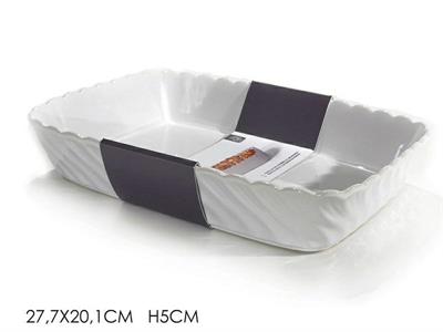 PIROFILA RETTANGOLARE MEDIA SMERLATA 27,7 X 20 X H5 CM