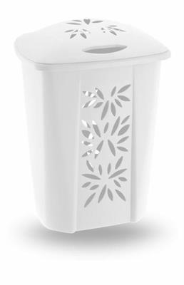 PORTABIANCHERIA GINGER 50LT 45X35XH65 COLORE BIANCO