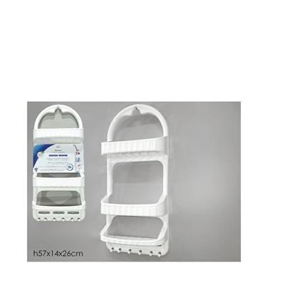 PORTACOSMETICI 3 RIPIANI 14 X 26 X H57 CM COLORE BIANCO