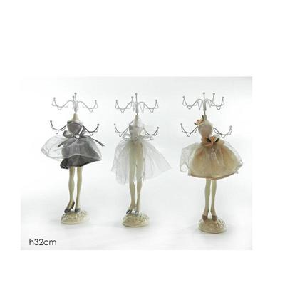 PORTAGIOIE MANICHINO 6 POSTI H32 CM 3 COLORI ASS