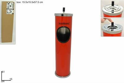 POSACENERE METALLO ROSSO H.57,5CM