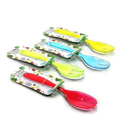 POSATE INSALATA SET 2 PZ 4 COLORI ASS