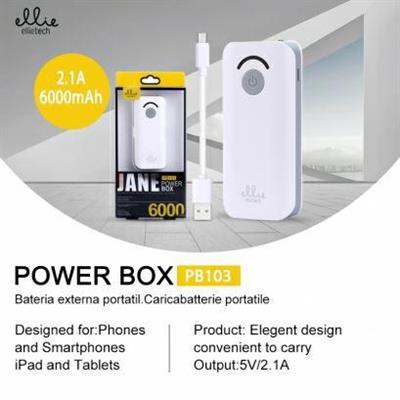 POWER BANK 6000MAH 1A COLORE BLU