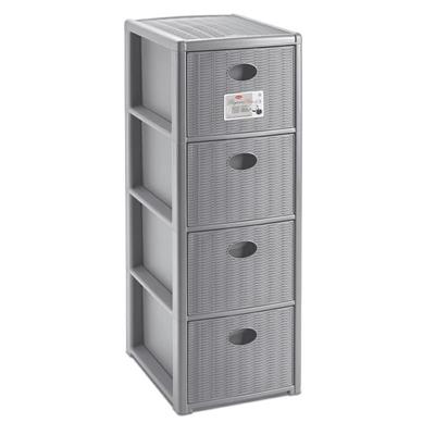 CASSETTIERA ELEGANCE SLIM 4 COLORE STONE GREY