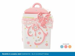 SCATOLA IN CERAMICA 18X12CM COLORI ASS.
